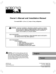 Norcold N260 User's Manual