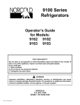 Norcold 9183 User's Manual