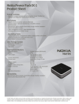 Nokia DDC 1 User's Manual