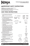Ninja BL770 Safety Instructions