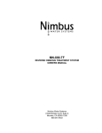 Nimbus Water Systems MN-800-TF User's Manual