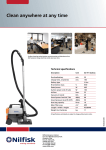 Nilfisk-ALTO GD 911 Battery User's Manual