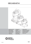 Nilfisk-Advance America IVB 3-H User's Manual