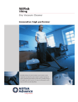 Nilfisk-Advance America Dry Vacuum Cleaner User's Manual