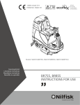 Nilfisk-Advance America BR755 User's Manual