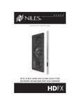 Niles Audio Niles HDFX User's Manual