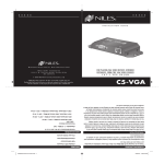 Niles Audio NILES C5-VGA User's Manual
