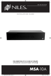 Niles Audio MSA-10A User's Manual