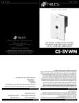 Niles Audio C5-SVWM User's Manual