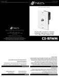 Niles Audio C5-RFWM User's Manual