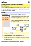 Nikon Wireless Mobile Adapter Utility iOS User's Manual