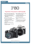 Nikon F80 User's Manual
