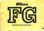 Nikon FG Camera FG User's Manual