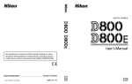 Nikon D800 E User's Manual