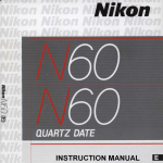 Nikon Camera N60 User's Manual