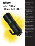 Nikon AF-S Nikkor User's Manual