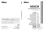 Nikkor Nikon AF-S User's Manual
