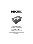 Nextel comm IR1200 User's Manual
