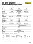 New Holland H8060 User's Manual