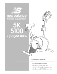 New Balance 5K 5100 User's Manual