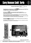 Neumann.Berlin Georg RSM 190 User's Manual