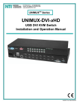 Network Technologies UNIMUX-DVI-xHD User's Manual