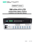 Network Technologies SM-nXm-AV-LCD User's Manual