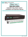 Network Technologies SM-8X4-HDA User's Manual