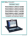 Network Technologies RACKMUX-UW17-8USB User's Manual