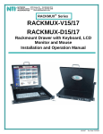 Network Technologies Rackmux-D15/17 User's Manual
