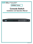 Network Technologies Console Switch User's Manual