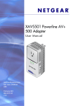 Netgear XAV5501 User's Manual