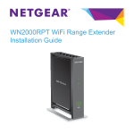 Netgear WN2000RPTv3 Installation Guide