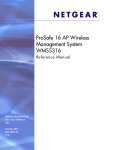 Netgear WMS5316 Reference Manual