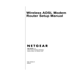 Netgear Wireless ADSL Modem Router User's Manual