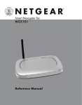 Netgear WGE101 Reference Manual