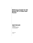 Netgear RP114 User's Manual