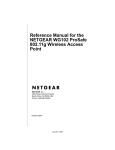 Netgear WG102 User's Manual