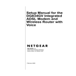 Netgear DG834GV User's Manual