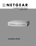 Netgear CM212 User's Manual