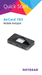 Netgear AirCard 785 Retail unlocked Quick Start Guide