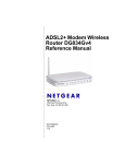 Netgear ADSL2+ DG834GV4 User's Manual