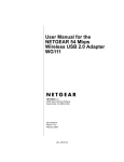 Netgear WG111 User's Manual