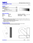 NEC X431BT Installation and Setup Guide