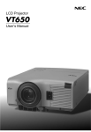 NEC VT650 User's Manual