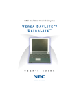 NEC Versa Series User's Manual