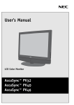 NEC PV32 User's Manual