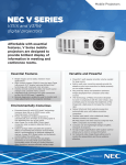 NEC NP-V311W Brochure