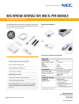 NEC NP-UM351W Brochure