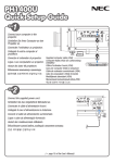 NEC NP-PH1400U User's Manual